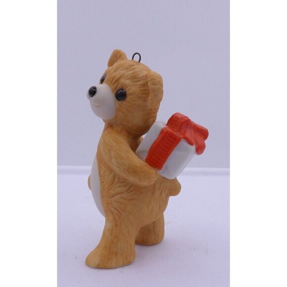 Ornament Cinnamon Bear #4 in series ©1986 Hallmark Keepsake Taiwan QX405-6 - Picture 1 of 4